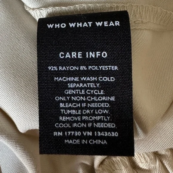 WHO WHAT WEAR Women's Hooded Sweatshirt Cream Size Small - Picture 14 of 15